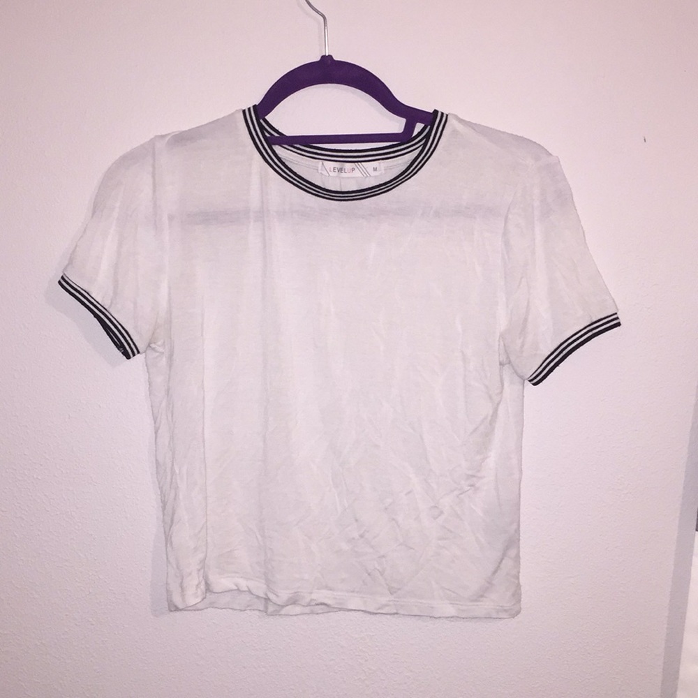 white tee